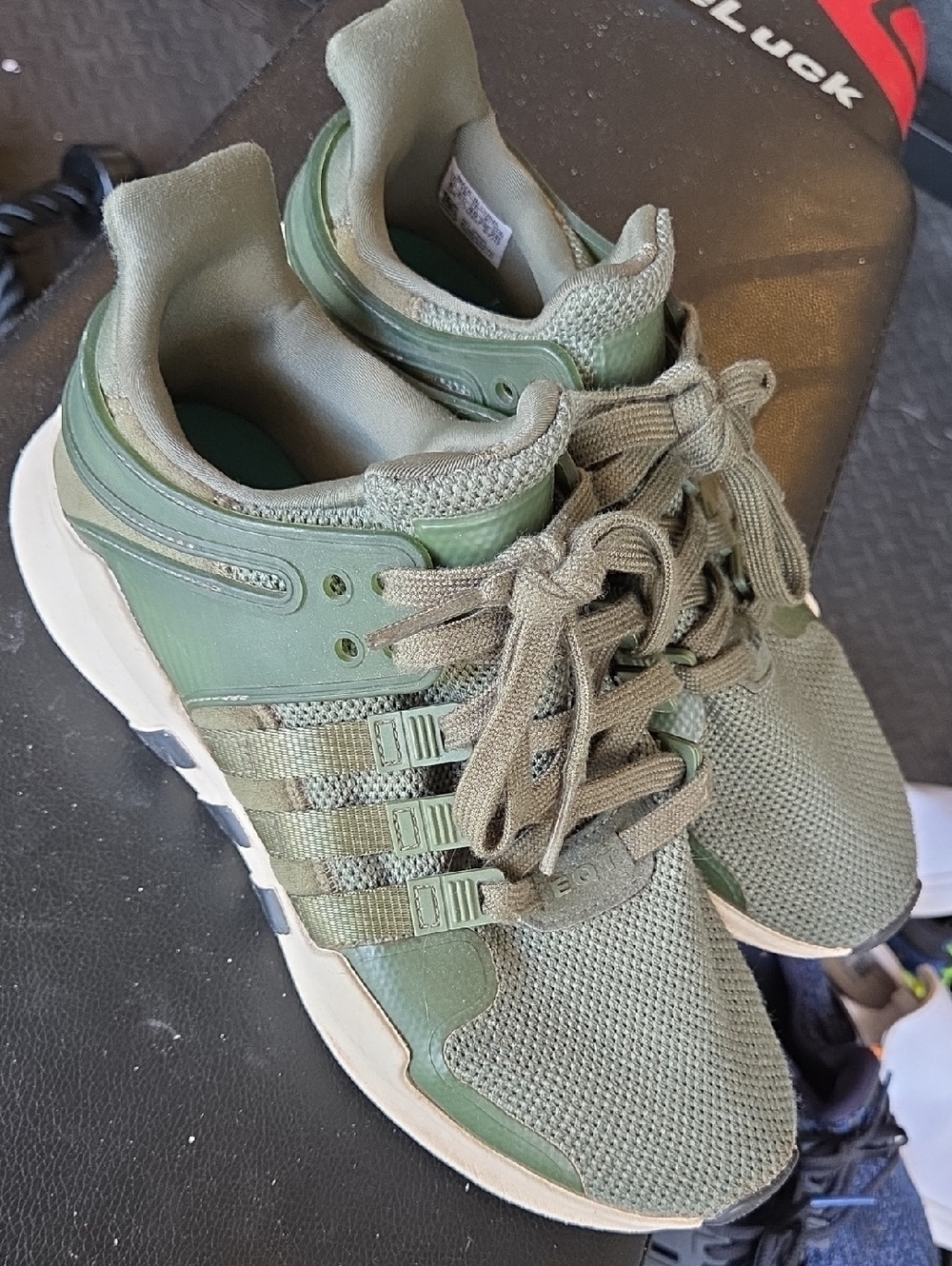 adidas Men's Olive Green Athletic Sneakers